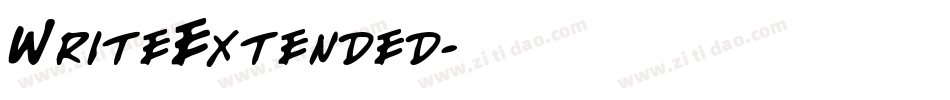 WriteExtended字体转换