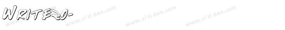 Write2o字体转换
