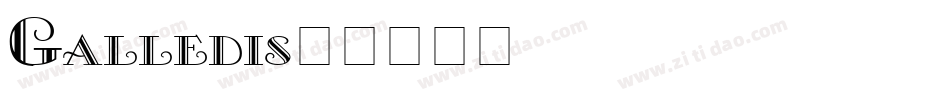 Galledis字体转换
