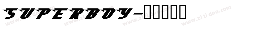 SUPERBOY字体转换