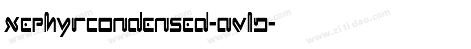 XephyrCondensed-AVlD字体转换