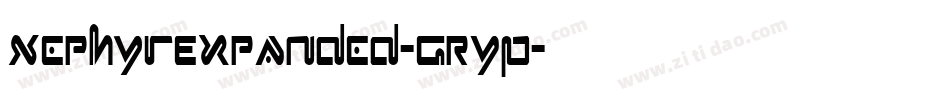 XephyrExpanded-GRYP字体转换