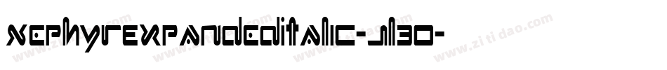 XephyrExpandedItalic-jl3O字体转换