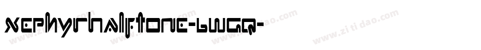 XephyrHalftone-6WGq字体转换