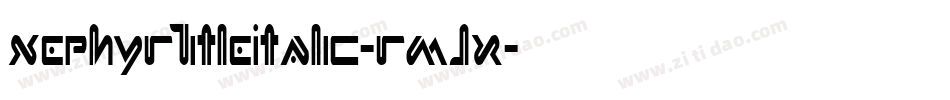 XephyrTitleItalic-rMJx字体转换