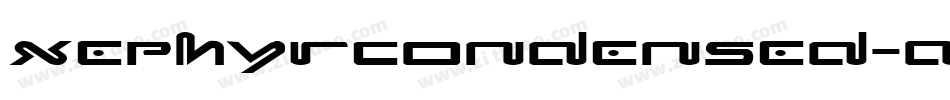 XephyrCondensed-AVlD字体转换