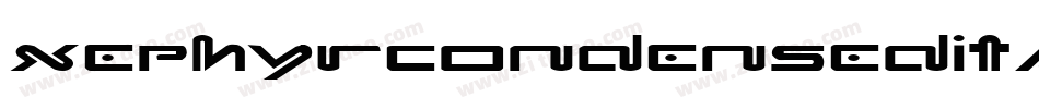 XephyrCondensedItalic-qrWd字体转换