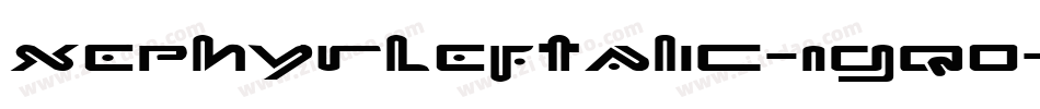XephyrLeftalic-1gq0字体转换