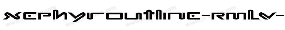 XephyrOutline-RmLV字体转换
