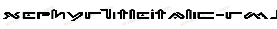 XephyrTitleItalic-rMJx字体转换