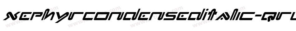 XephyrCondensedItalic-qrWd字体转换