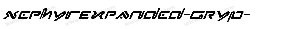 XephyrExpanded-GRYP字体转换