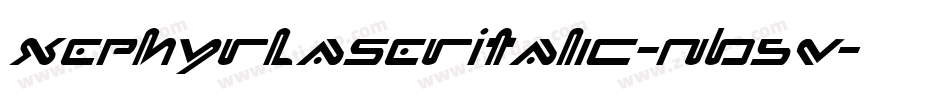 XephyrLaserItalic-nB5V字体转换