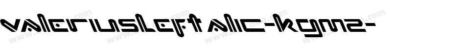 ValeriusLeftalic-KgmZ字体转换