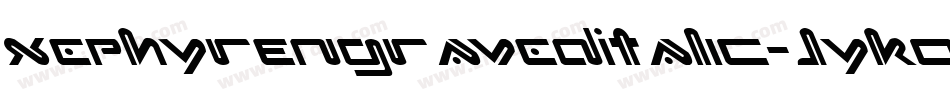 XephyrEngravedItalic-JYKo字体转换