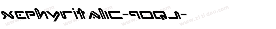 XephyrItalic-9Oqj字体转换