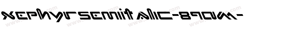 XephyrSemiItalic-89AM字体转换