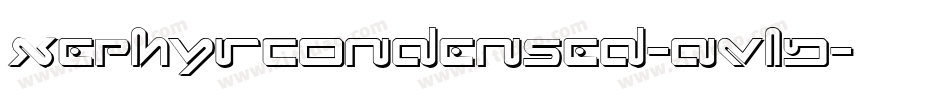 XephyrCondensed-AVlD字体转换