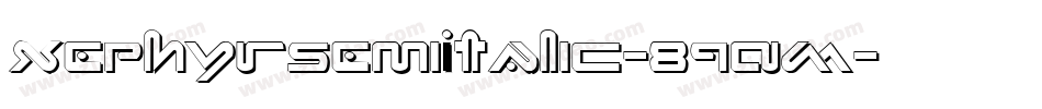 XephyrSemiItalic-89AM字体转换