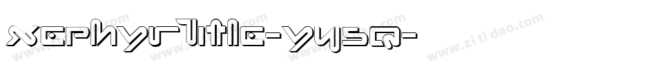 XephyrTitle-Y45q字体转换