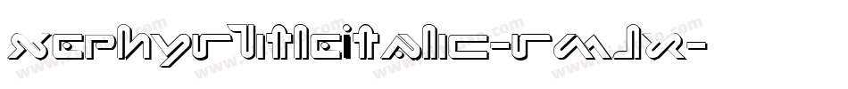 XephyrTitleItalic-rMJx字体转换