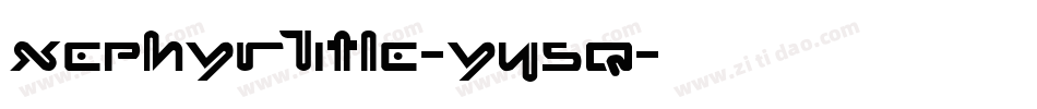 XephyrTitle-Y45q字体转换