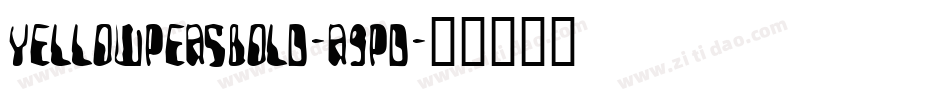 YellowPeasBold-A9PD字体转换