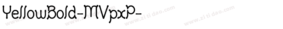 YellowBold-MVpxP字体转换