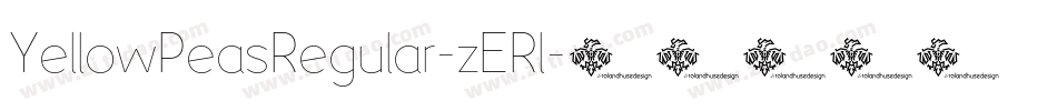 YellowPeasRegular-zERl字体转换