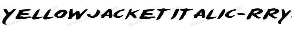 YellowjacketItalic-RRyW字体转换