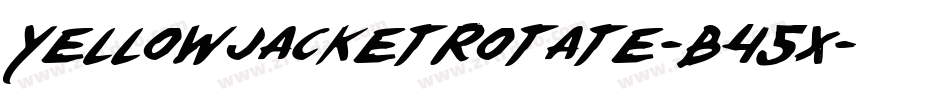 YellowjacketRotate-B45x字体转换