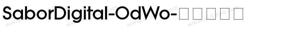 SaborDigital-OdWo字体转换