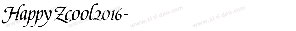 HappyZcool2016字体转换