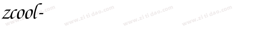 zcool字体转换