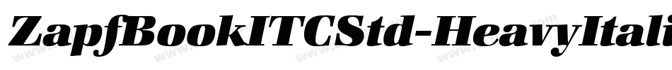 ZapfBookITCStd-HeavyItalic字体转换