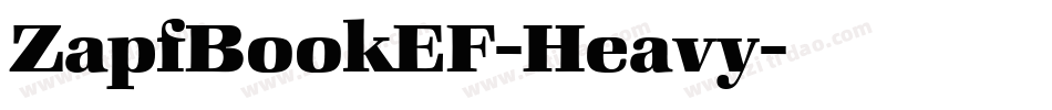 ZapfBookEF-Heavy字体转换