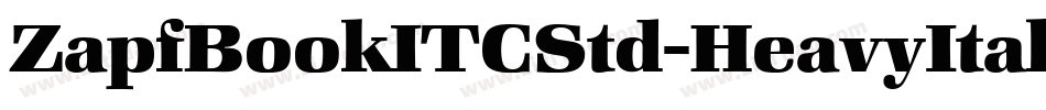 ZapfBookITCStd-HeavyItalic字体转换