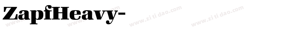 ZapfHeavy字体转换