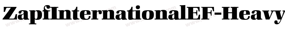 ZapfInternationalEF-HeavyIta字体转换