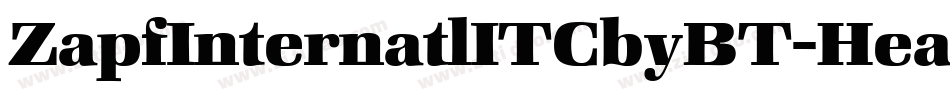 ZapfInternatlITCbyBT-HeavyItal字体转换