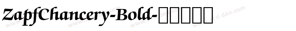 ZapfChancery-Bold字体转换
