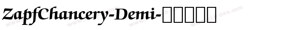 ZapfChancery-Demi字体转换