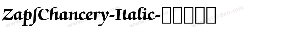 ZapfChancery-Italic字体转换