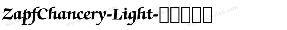 ZapfChancery-Light字体转换