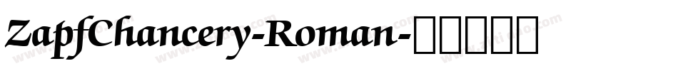ZapfChancery-Roman字体转换