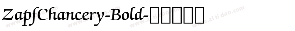 ZapfChancery-Bold字体转换