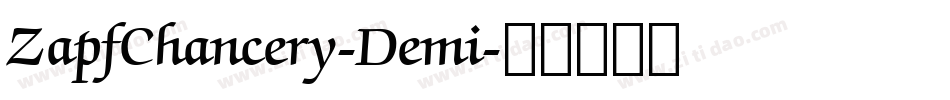 ZapfChancery-Demi字体转换