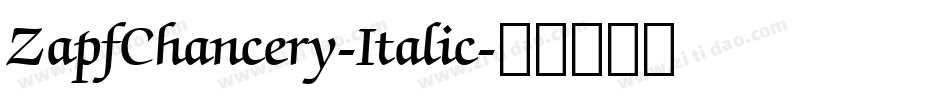 ZapfChancery-Italic字体转换