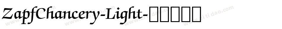 ZapfChancery-Light字体转换