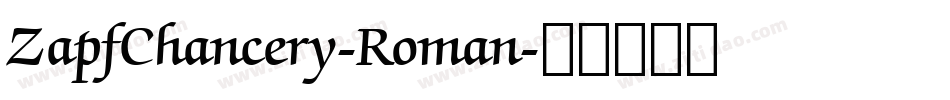ZapfChancery-Roman字体转换